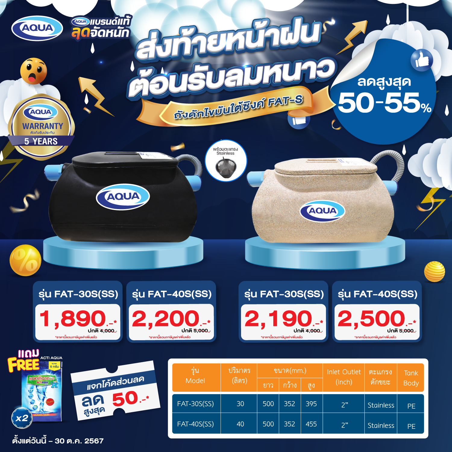 โปรโมชั่น ถังเก็บน้ำ